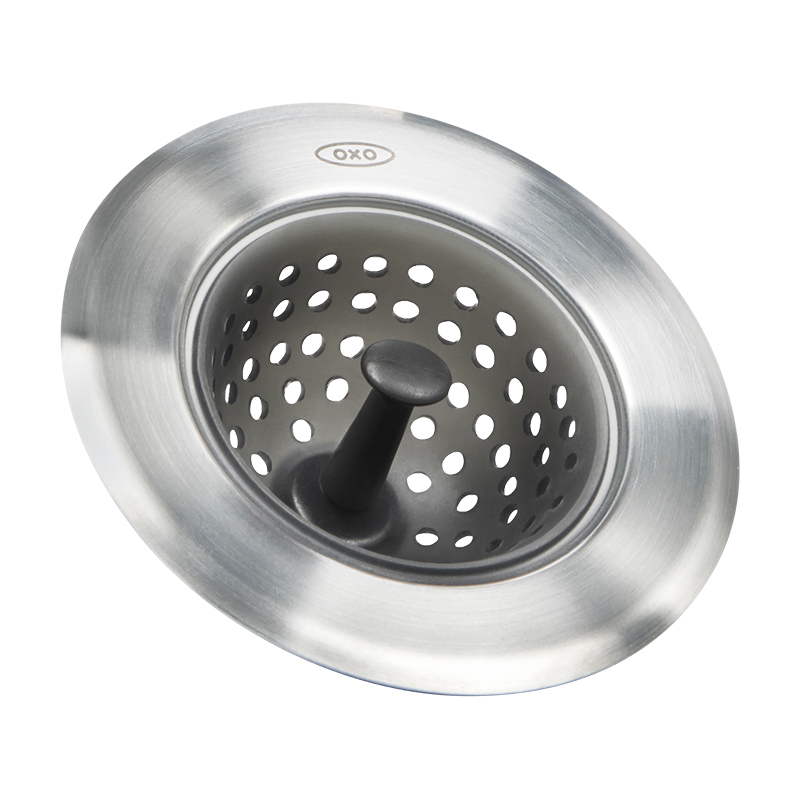 OXO奥秀水槽垃k圾过滤网厨房刷碗洗菜水池漏网硅胶过滤器家用工具
