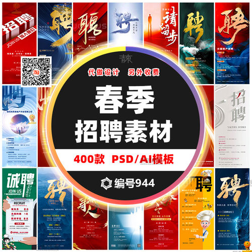 企业招聘海报PS/AI模板