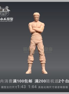 猫叔海贼王索隆模型手办人偶1/64