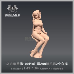 【猫叔模型】A-26 碧蓝航线 威尔士亲王 1/64或1/43人偶微缩白模