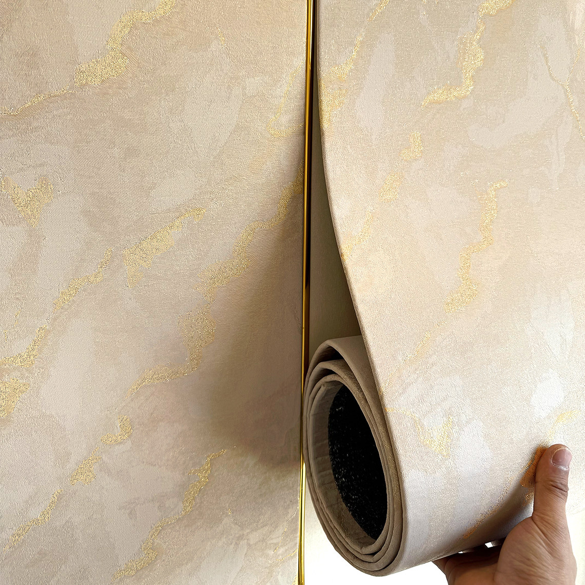 墙布自粘加厚电视背景墙贴床头软包墙板装饰墙纸客厅卧室防潮壁布