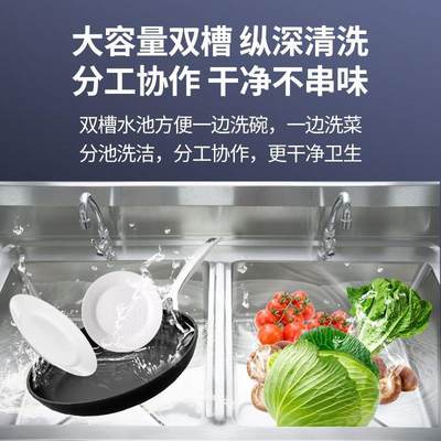 秀菜盆水洗碗白钢水槽池不刚盆洗厨锈不绣纲手盆不锈房池带支架