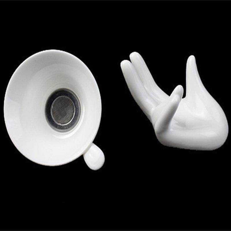 茶滤架托架茶漏架子茶格网茶漏陶瓷纯白白瓷手托泡茶过滤网器过滤图片