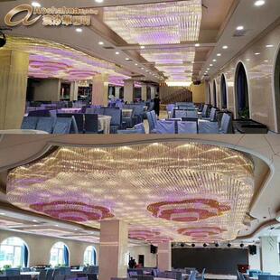 Chandelier酒店大堂灯饰宴会大厅灯售楼部水晶吸顶灯大吊灯