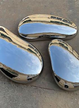 不锈钢水滴鹅卵石头雕塑室内售楼处酒店会所水池装饰摆件抽象艺术