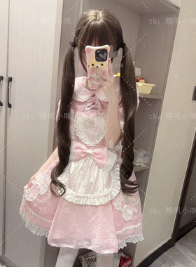 【心动循环】糯叽小咪全头套假发女82cm甜妹萝莉少萝Lolita长卷发