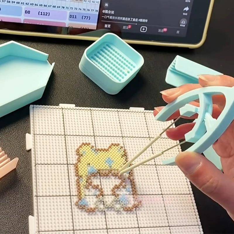 双针拼豆笔2.6mm拼豆笔拼豆工具豆笔双针拼豆铲套装材料包辅助工