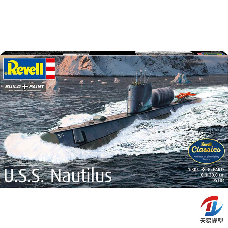 天易模型 Revell/利华拼装舰船 05184 1/305 美 鹦鹉螺号核潜艇图片