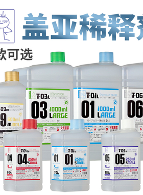 天易模型 GAIA盖亚 模型油漆 油性稀释剂 脱漆溶剂洗笔液 T01 T06