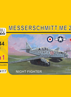 天易模型 Mark.1 MKM144117 1/144 Me 262B 夜战型 双机