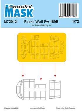 Special Hobby M72012 Focke Wulf Fw 189B SH72430 遮盖纸