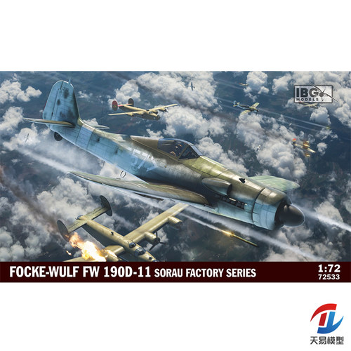 天易模型 IBG 72533 1/72 Fw 190D-11 Sorau 工厂生产型