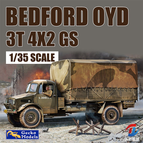 天易模型 壁虎 35GM0153 百德福OYD 3吨 4x2通用卡车 1/35