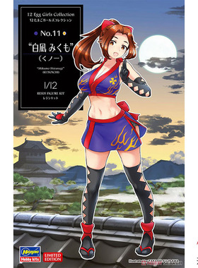 天易模型 长谷川 拼装1/12 12蛋女孩11号忍者 三云 52269
