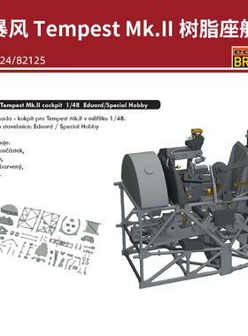 648639 1/48 暴风Tempest Mk.II 树脂座舱 配牛魔王82124/82125