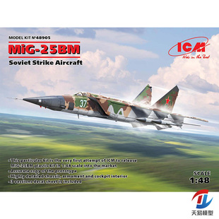 天易模型 ICM模型 48905 MiG-25BM 截击机 1/48