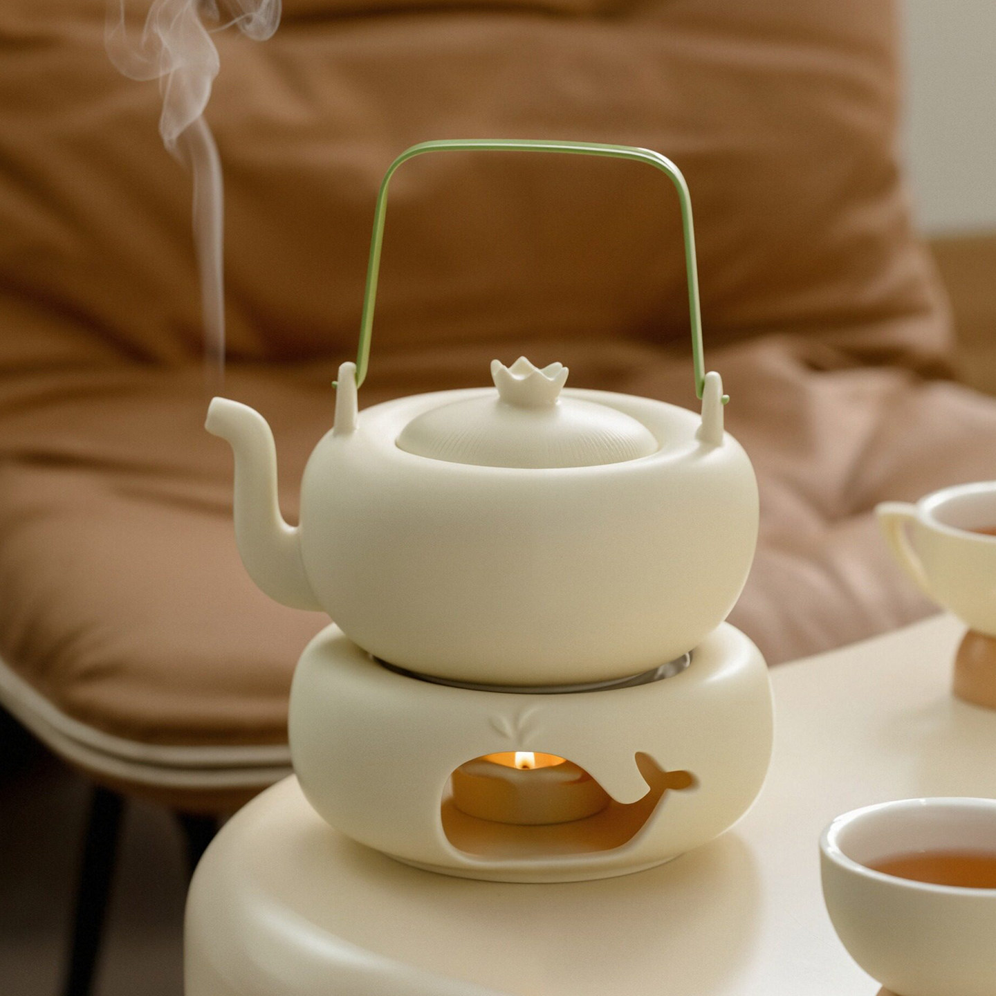 陶瓷提梁壶煮茶炉功夫茶具套装