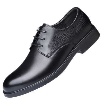 正装皮鞋软面软底商务男鞋老人头