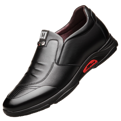 隐形内增高皮鞋老人头英伦