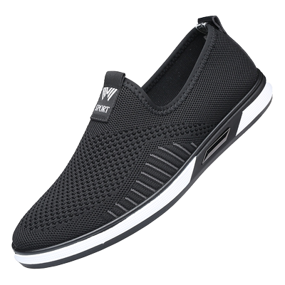 老人头网面鞋休闲防臭防滑爸爸