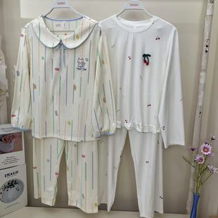 国棉公主风 家居棉质套装 香蜜闺秀套头25303008长袖 甜美女式