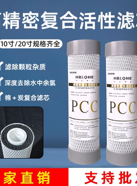 前置过滤10寸PCC折叠复合滤芯家用纯水机净水机通用阻垢复合滤芯