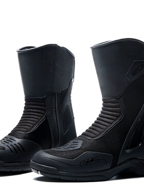 雅酷士arcx-L60696秋款黑色摩托车骑行靴赛车靴 长途摩旅防水靴