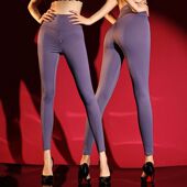 运动瑜伽裤 性感九分裤 大码 高腰收腹普拉提健身隐形拉链外穿鲨鱼裤