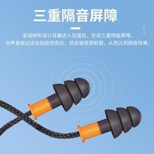 隔音耳塞防噪音睡眠觉专用隔音降噪防吵呼噜声游泳防水耳塞