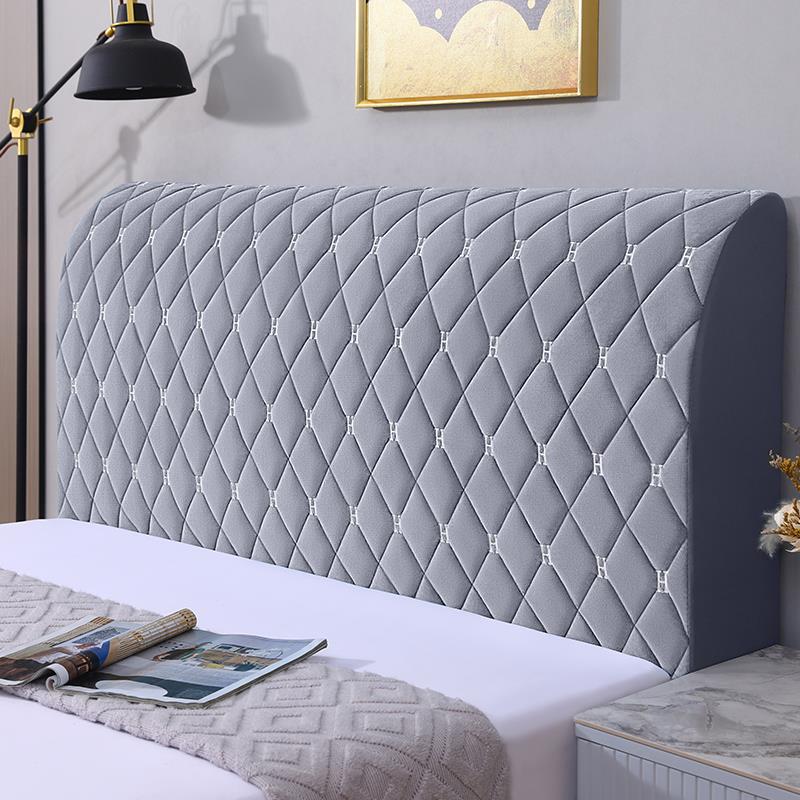 床头罩套防尘罩床头保护套夹棉加厚全包实木床头罩皮床头套防尘罩