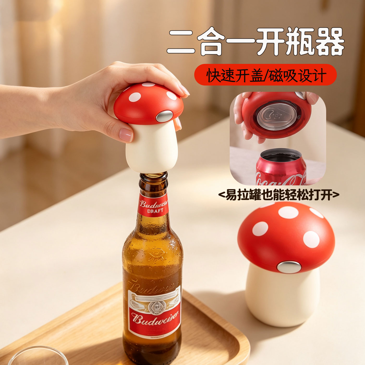 啤酒开瓶器二合一多功能开罐器
