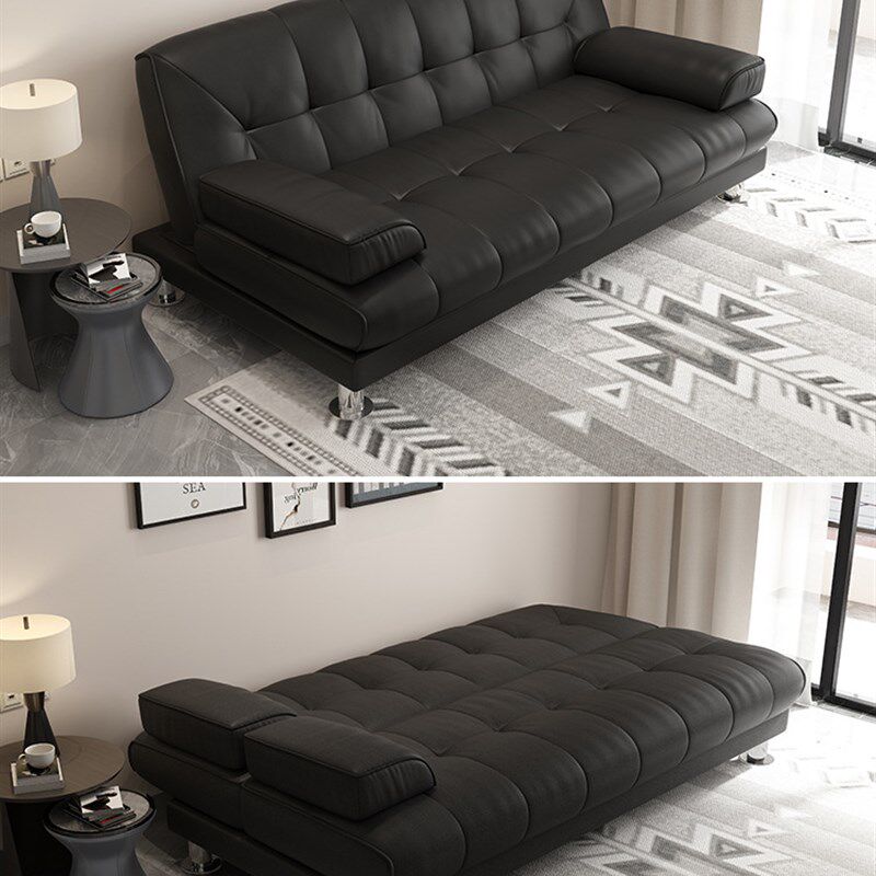 速发J多功能沙折叠两用沙发床简约小户型办公室家用经济皮三发可H