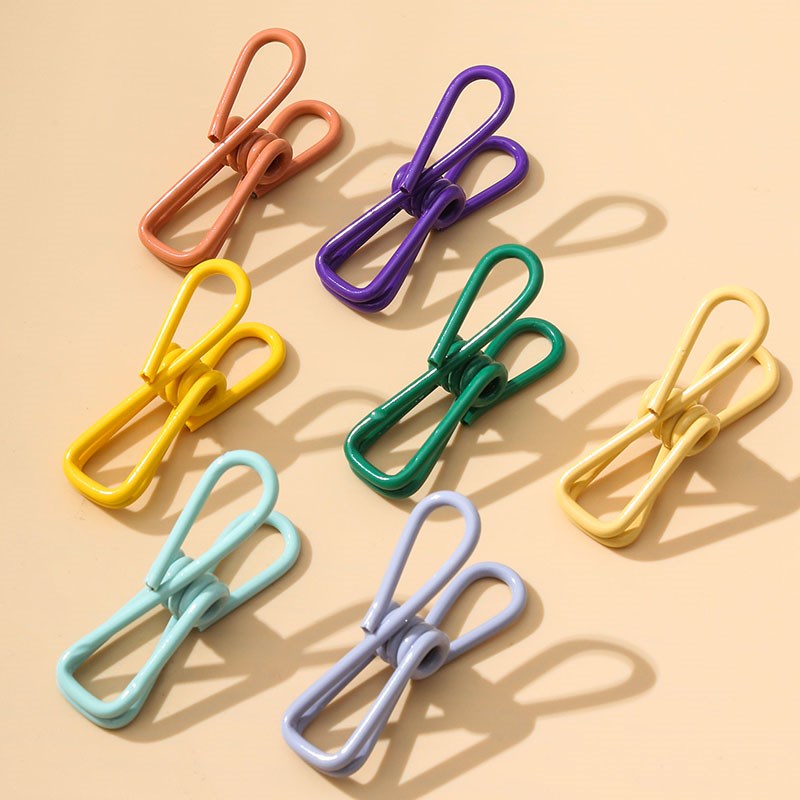 速发风子晾衣夹强服衣夹子浸塑晒被子大家用衣力架防夹固定小