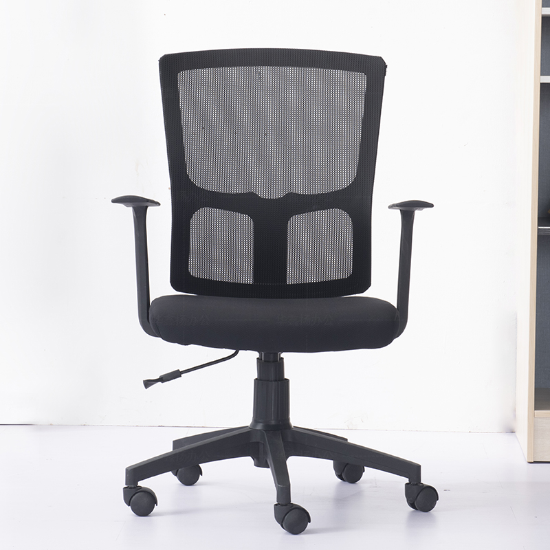 速发成都电脑椅职员办公椅约议椅办公室会龙脚转椅简尼靠背网布椅