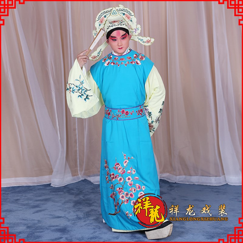 速发生龙戏装梅花小生坎京剧心曲服装舞台演出小祥服装贾宝玉背戏