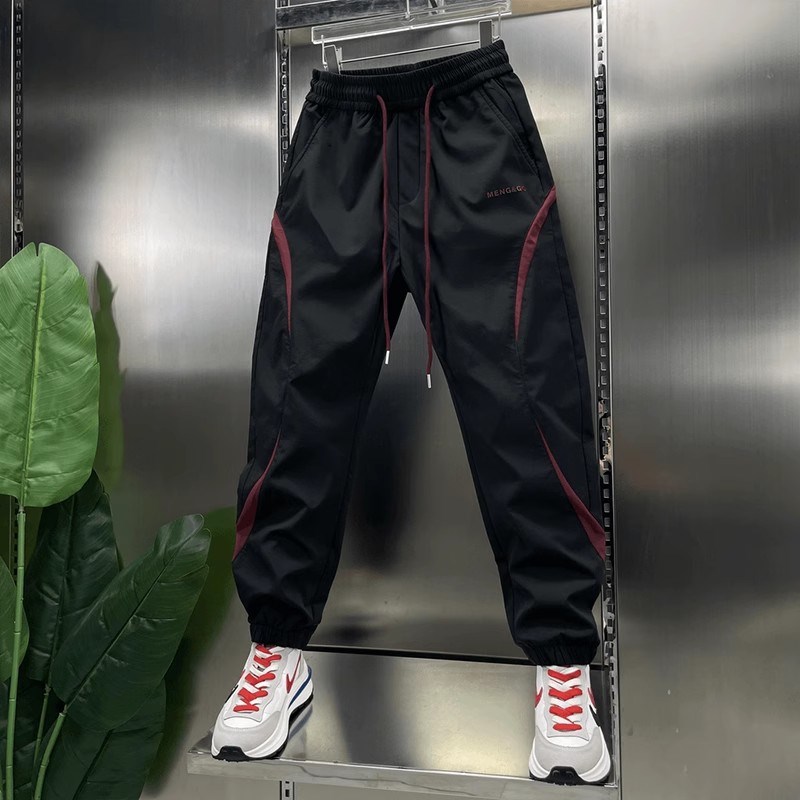 速发春款美式高街垂休束脚裤男长户外机能感闲裤时尚百搭士裤