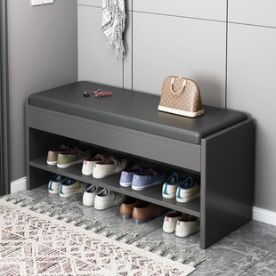 速发换鞋凳家用门口可坐鞋架入户门鞋柜坐凳一体式款凳新进门意穿