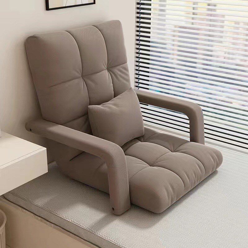 速发懒人折叠沙发床带简约靠背小沙发家用折室台上扶手榻榻米卧叠