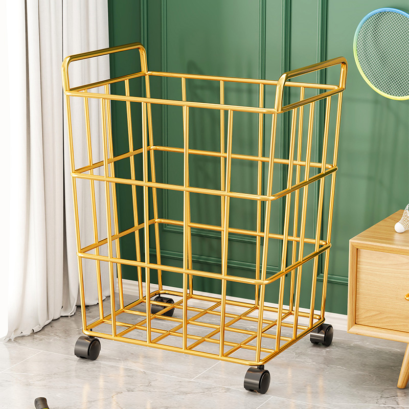 速发篮球收纳轮羽瑜伽垫夹球收纳筐家用带架可移动排缝足球整理