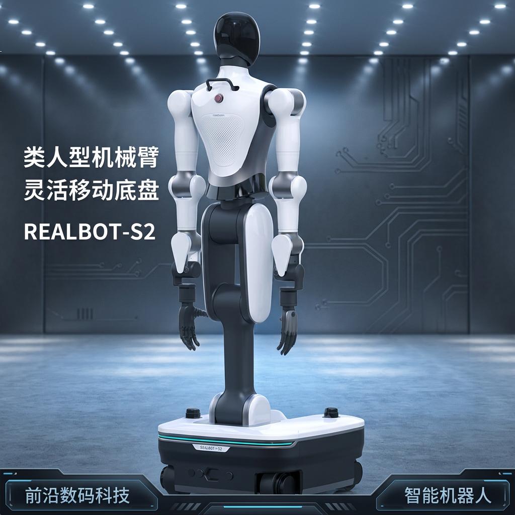睿尔曼全自动智能巡检迎宾机器人