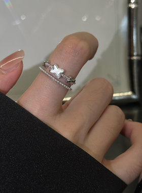 【小众独特设计感珍珠戒指女款】