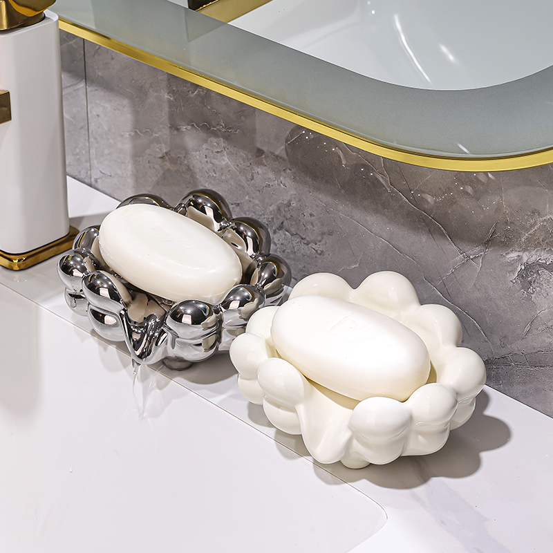 卫生间沥水家用高档酒店肥皂盒排水北欧轻奢陶瓷香皂盒碟托免打孔,家庭/个人清洁工具,皂盒,淘宝优惠券,粉丝福利购,淘宝优惠卷