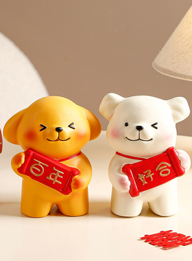 百年好合摆件家居酒柜电视柜装饰品创意高级感新婚订婚送闺蜜礼物