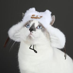 星雨辰 怪物猎人荒野cos艾露猫同款毛绒帽子cosplay游戏动漫服装