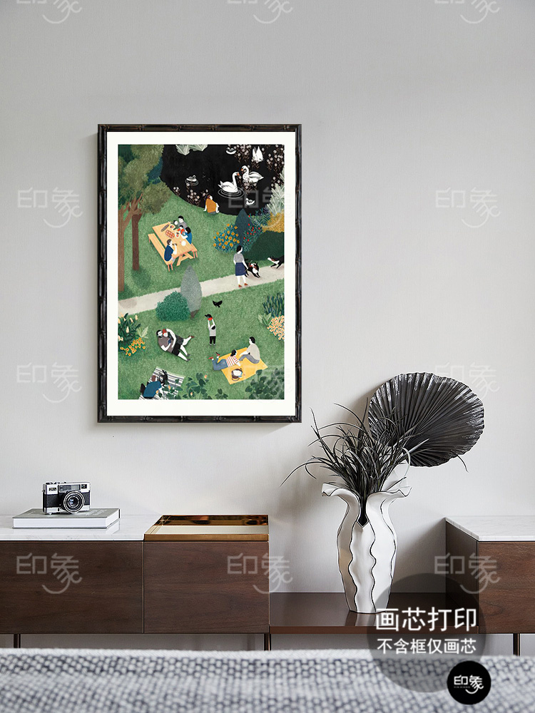 荷兰艺术家Liekeland插画艺术海报家居餐厅卧室装饰画画芯