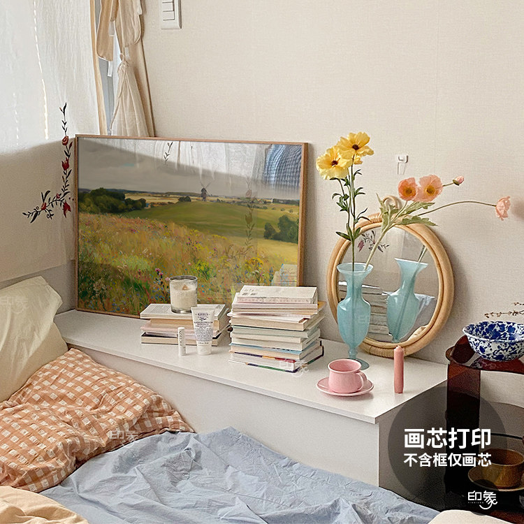 客厅北欧是温馨治愈风景油画装饰