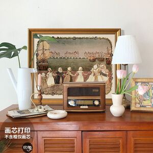 复古童话装饰画芯欧式卧室床头挂画儿童房摆画餐厅过道壁画落地画