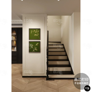 《逢春》新中式入户玄关装饰画国风竹子沙发背景装饰画禅意挂画芯