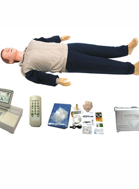 CPR15690大屏幕8英寸液晶高级电脑心肺复苏模拟人（带遥控）