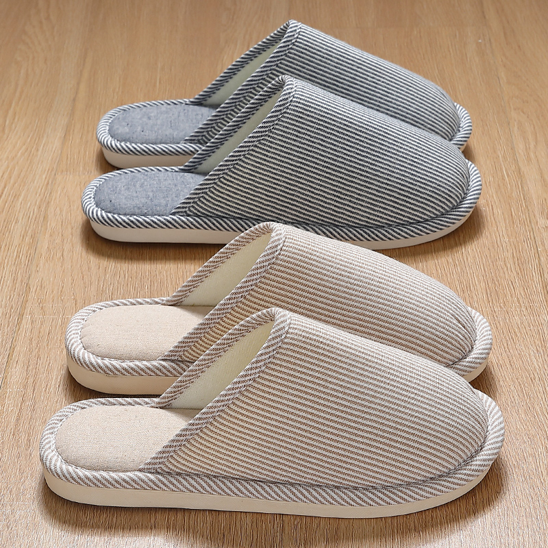 亚麻棉拖鞋女士2025新款室内家居
